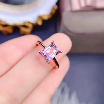 Женское кольцо с изумрудом, обручальное кольцо размером 6x8 мм