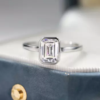 Женское кольцо с изумрудом, обручальное кольцо с сертификатом