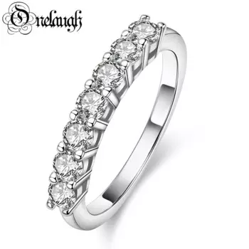 Женское кольцо с муассанитом 925 карат, из серебра пробы