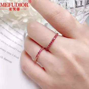 Женское кольцо с сапфировым камнем, розовое золото 18 К