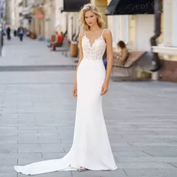 Женское кружевное платье с юбкой-годе, без рукавов