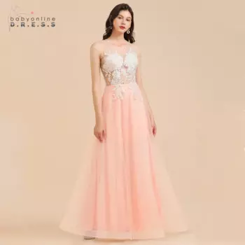 Женское кружевное вечернее платье с открытой спиной, а-силуэт