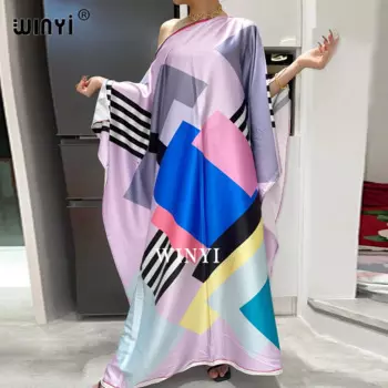 Женское летнее длинное платье-макси в стиле бохо с цветочным принтом