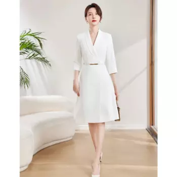 Женское летнее платье с рукавом семь восьмых