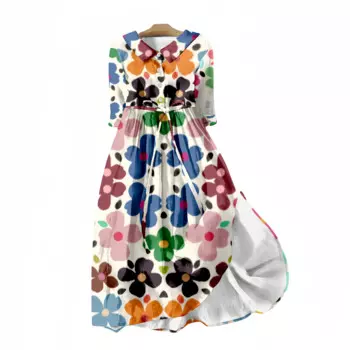 Женское летнее пляжное платье с V-образным вырезом