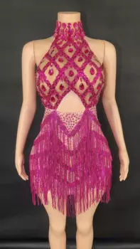 Женское мини-платье с разрезом, разных цветов