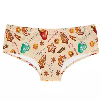 Женское нижнее белье с принтом Merry Series, сексуальные трусики с заниженной талией, дышащие Бесшовные женские трусы из вискозы с Т-образной спинкой, нижнее белье