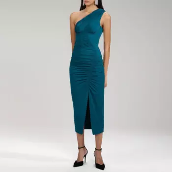 Женское облегающее платье миди без рукавов с открытой спиной, новинка 2023