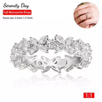 Женское Обручальное кольцо из серебра 1,5 пробы, с бриллиантом