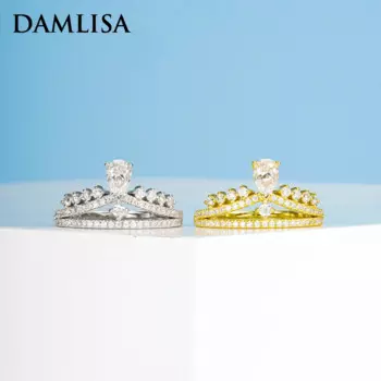 Женское Обручальное кольцо из серебра 925 пробы, с муассанитом