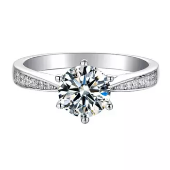 Женское Обручальное кольцо, кольцо из серебра 925 пробы с бриллиантами