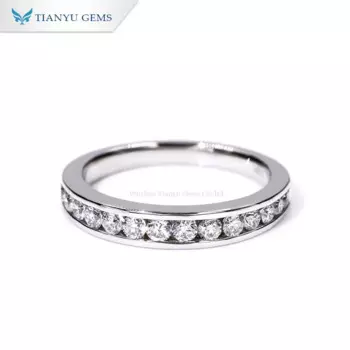 Женское Обручальное кольцо с муассанитом, 10 к/14 К/18 К