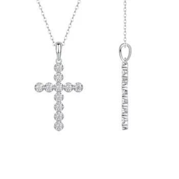 Женское ожерелье из серебра 925 пробы, кулон с муассанитом, обручальные кольца из серебра 925 пробы