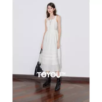 Женское платье без рукавов, до щиколотки