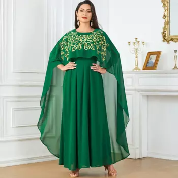 Женское платье без рукавов в мусульманском стиле