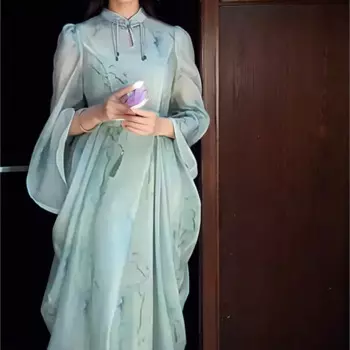 Женское платье-Ципао в китайском ретро-стиле