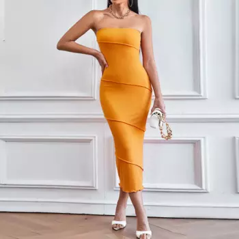 Женское платье для выпускного вечера Surplice, модное сексуальное однотонное платье с сумкой и юбкой-бедрами, длинное короткое платье с бусинами