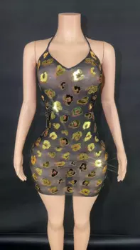 Женское платье-футляр без рукавов, с открытой спиной