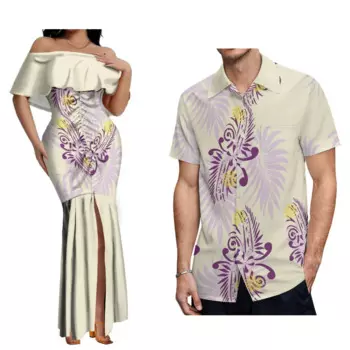 Женское платье-годе с открытыми плечами и юбкой-годе