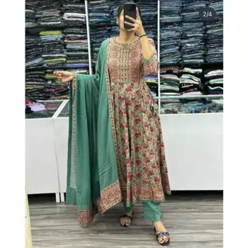 Женское платье из хлопка в стиле Болливуд Anarkali