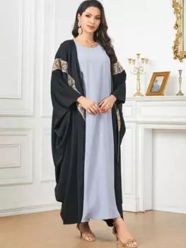 Женское платье-кимоно с рукавом «летучая мышь»