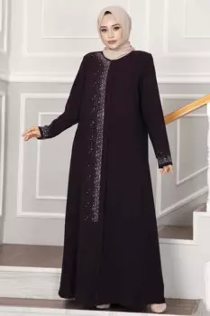 Женское платье-макси с разбрызгивающим камнем