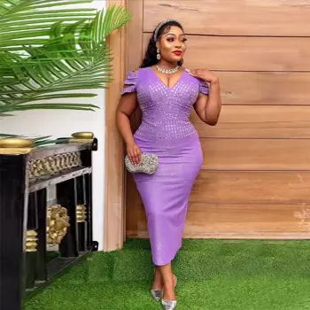 Женское платье-макси в африканском стиле