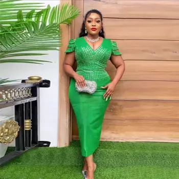 Женское платье-макси в африканском стиле