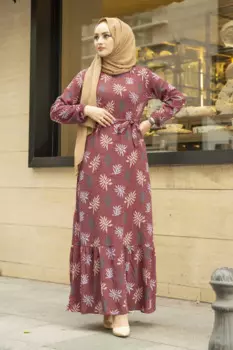 Женское платье на бретельках с принтом листьев