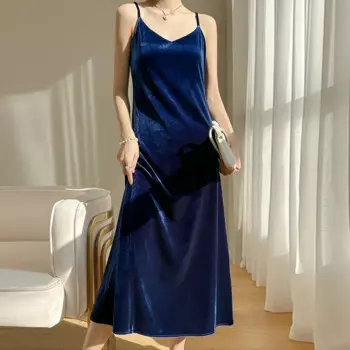 Женское платье на бретелях-спагетти, без рукавов