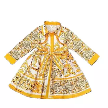 Женское платье-рубашка с цветочным принтом