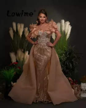 Женское платье-Русалка со съемным шлейфом