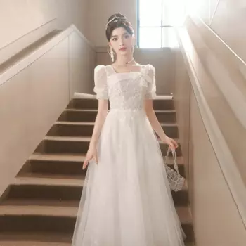 Женское платье с открытой спиной, кружевное платье в стиле бохо с квадратным вырезом