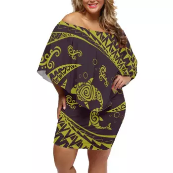 Женское платье с открытыми плечами и рукавами летучая мышь