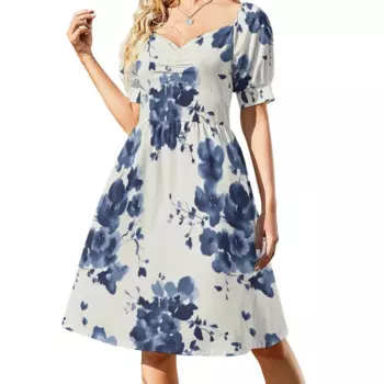 Женское платье с V-образным вырезом, большого размера