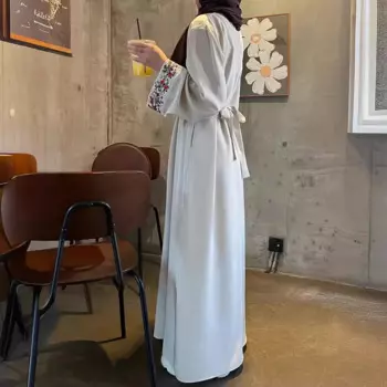 Женское платье с вышивкой Eid Djellaba Dubai Abaya