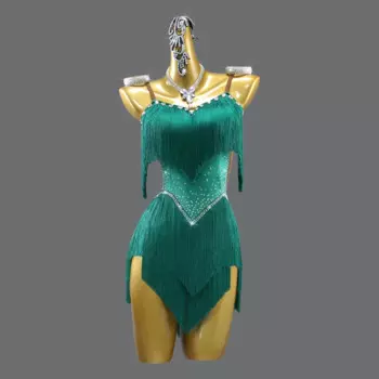 Женское платье, сексуальная одежда для латиноамериканских танцев, тренировочная танцевальная одежда, сценический костюм для девушек, костюм для выпускного