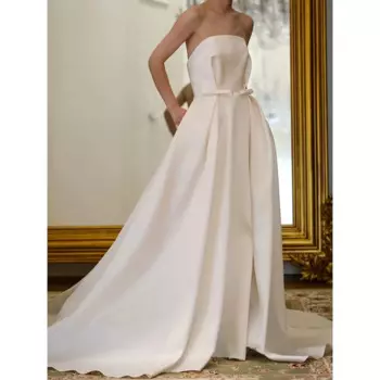 Женское платье в стиле ретро, высококачественное атласное простое платье-футляр во французском стиле, приветственное платье