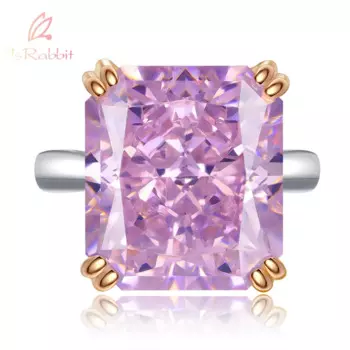 Женское позолоченное кольцо с сапфиром, из серебра 925 пробы