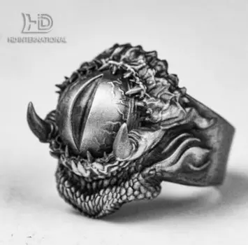 Женское серебряное кольцо Lingyu с магическим глазом зрачка-серебряное кольцо с одним глазом-Простое Элегантное и высококачественное серебряное кольцо с глазами Майи