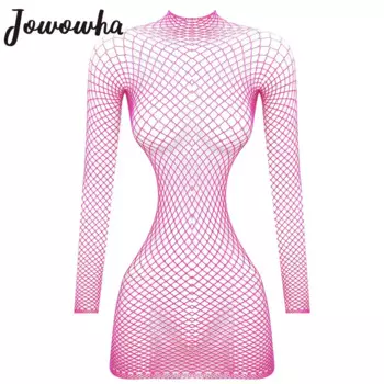 Женское сексуальное прозрачное ажурное белье, платье с длинным рукавом и открытой спиной, эластичные облегающие платья, купальный костюм, бикини, накидка