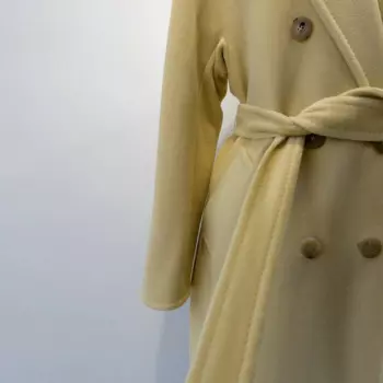 Женское шерстяное пальто из 10% кашемира