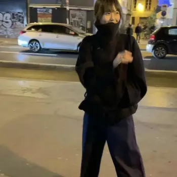 Женское шерстяное пальто в литературном ретро-стиле, свободное маленькое пальто с высокой талией и воротником-стойкой