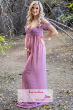 Женское шифоновое платье с открытыми плечами и длинным рукавом