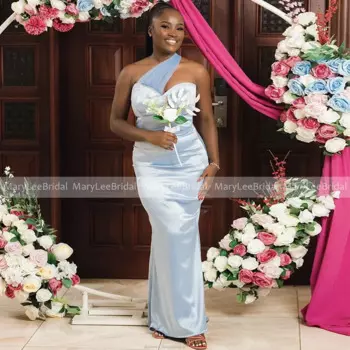 Женское строгие атласное платье с юбкой-годе