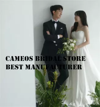 Женское свадебное платье без бретелек, из тафты