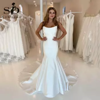 Женское свадебное платье, без рукавов, на заказ