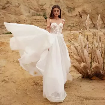 Женское свадебное платье It's yiiya, белое платье на бретельках с открытой спиной на лето 2022