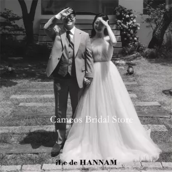 Женское свадебное платье с рюшами и лямкой на шее, без рукавов