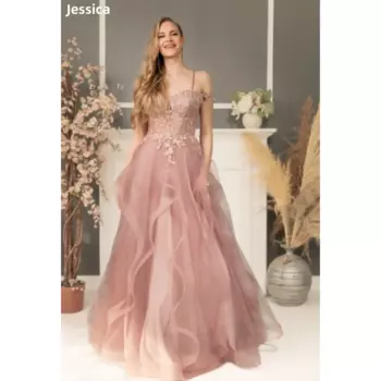 Женское свадебное платье с вышивкой, а-силуэт